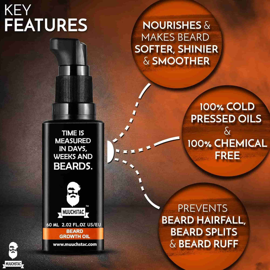 Buy Muuchstac Beard Growth Oil for Men - The Best Beard Oil – Muuchstac.com